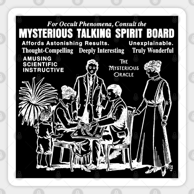 Myterious Talking Spirit Board Magnet by MarbitMonster